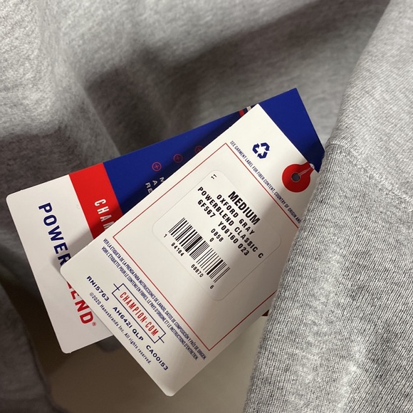 Champion Classic Crewneck fleece sweatshirt in Oxford grey size M - Picture 13 of 13